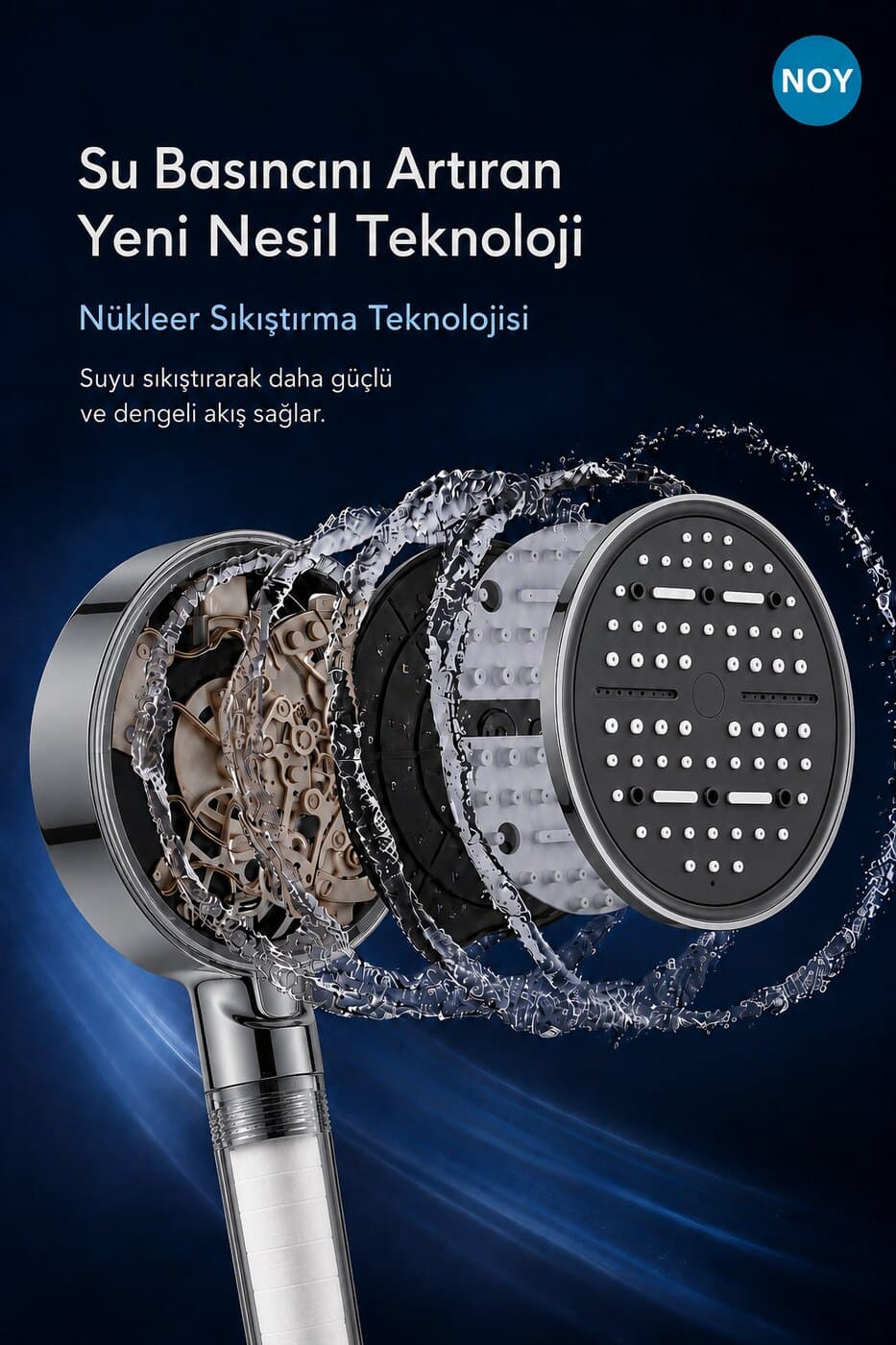 Su basıncını artıran sıkıştırma tasarımı