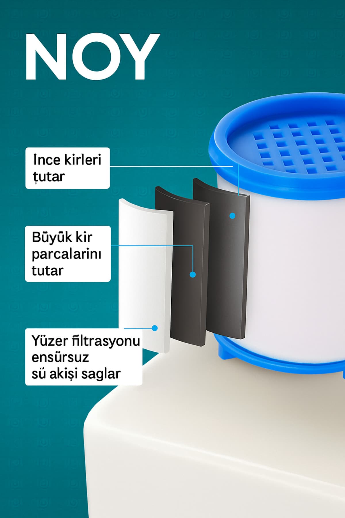 NOY musluk filtresi mutfak kullanımı