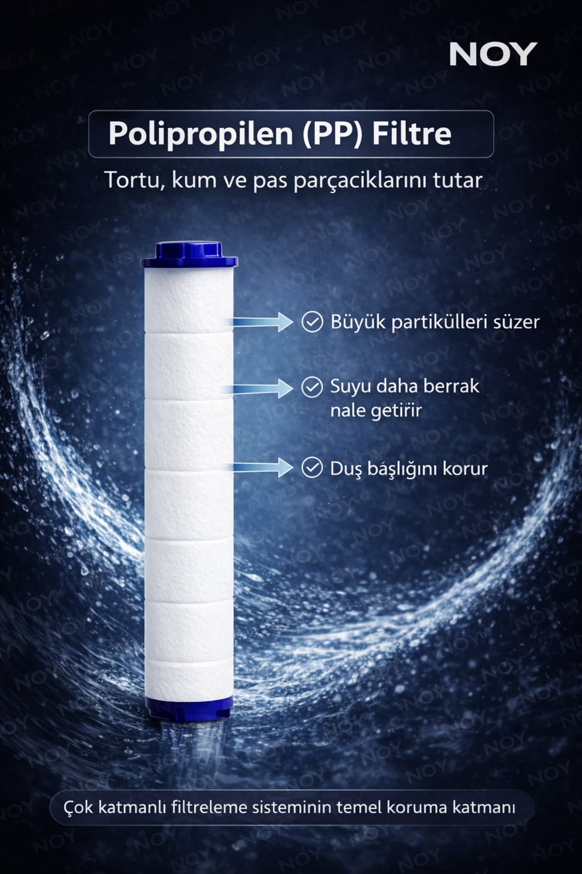 Siyah duş başlığı su akışı
