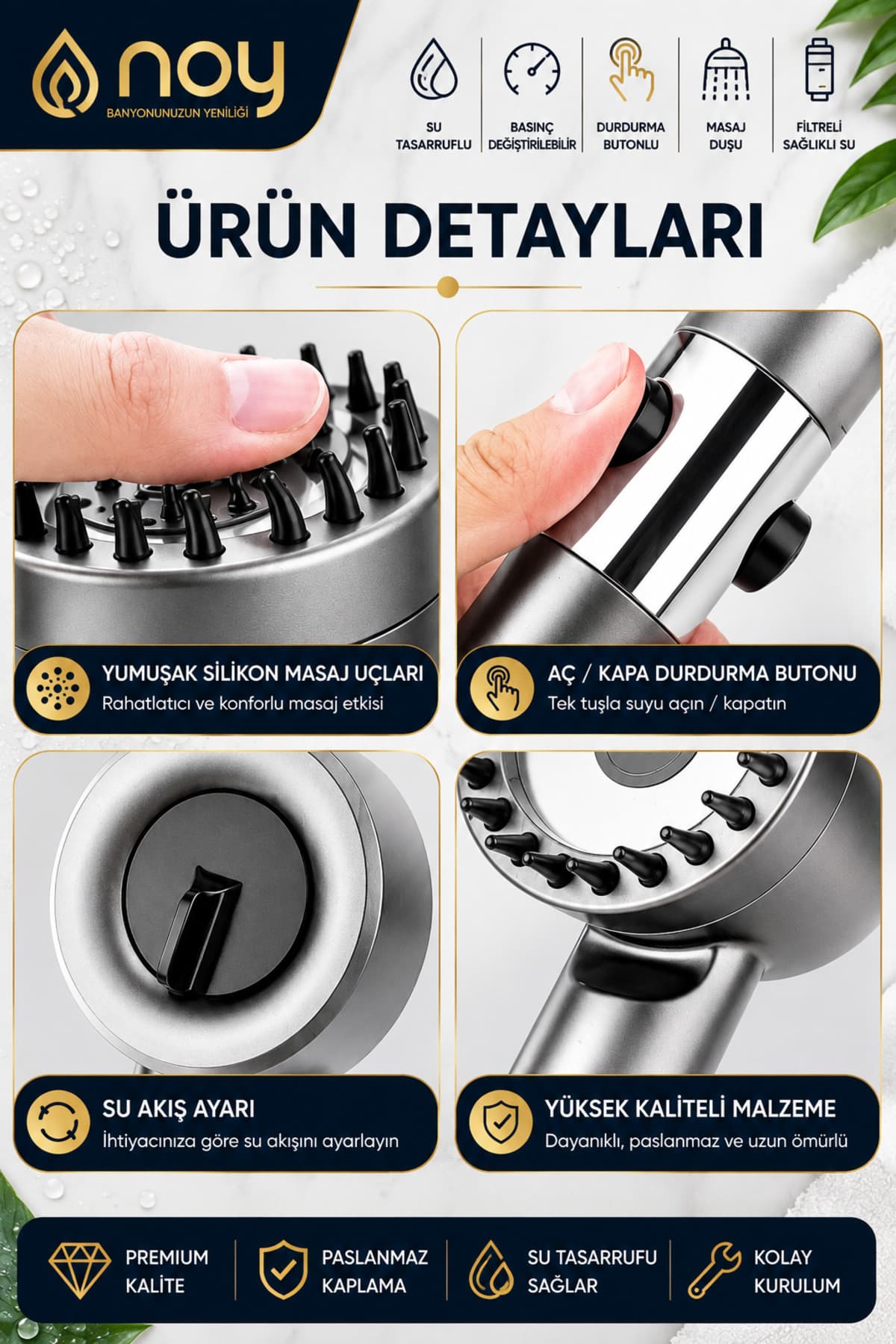 Değiştirilebilir filtre kartuşu detayı
