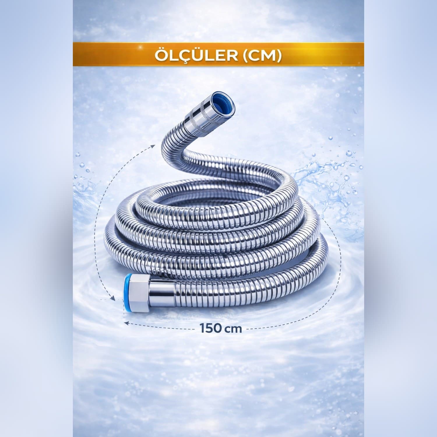 Duş hortumu ölçüsü: 150 cm